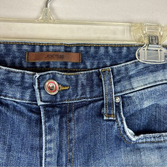 Joe’s Jeans the Smith distressed wash raw hem mid rise straight crop jeans 27 - Picture 2 of 6